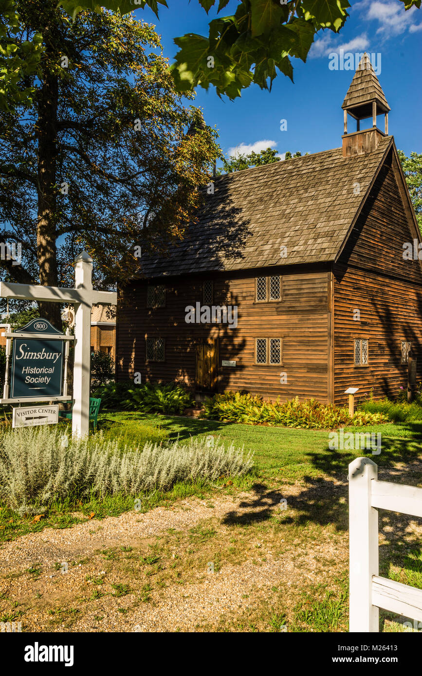 Meeting House   Simsbury, Connecticut, Stati Uniti d'America Foto Stock