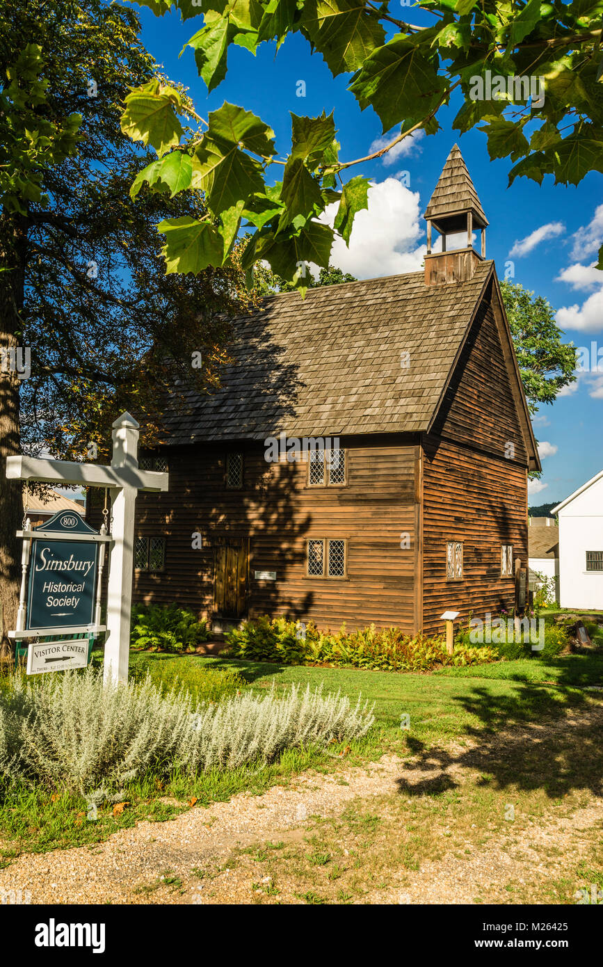 Meeting House   Simsbury, Connecticut, Stati Uniti d'America Foto Stock