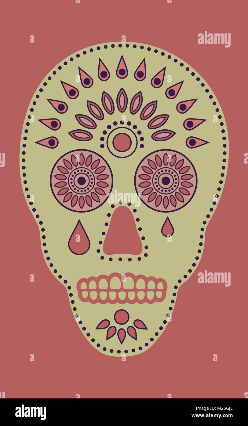Sugar Skull Illustrazione Vettoriale