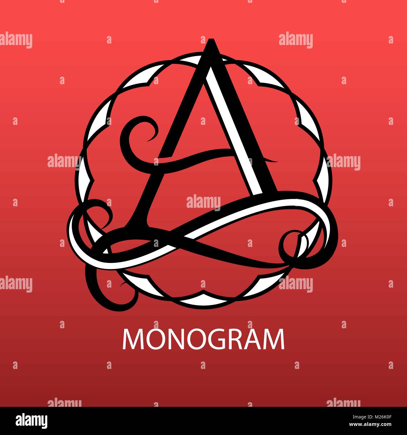 Design logo moderno. monogram per il business Illustrazione Vettoriale