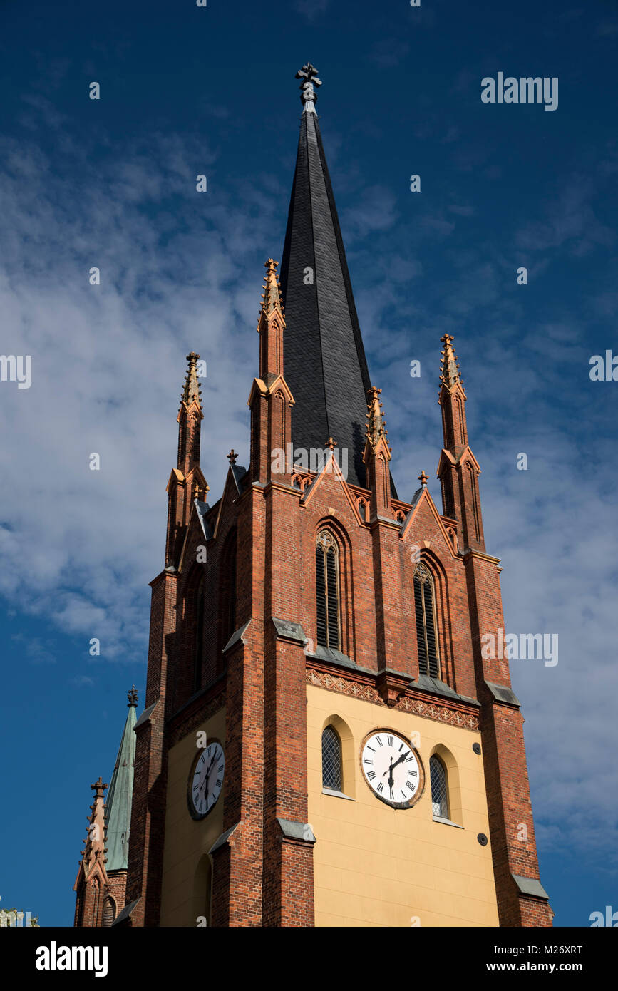 Della chiesa dello Spirito Santo nel vecchio quartiere del Werder, una città appena ad ovest di Potsdam e Berlino in Germania. Foto Stock