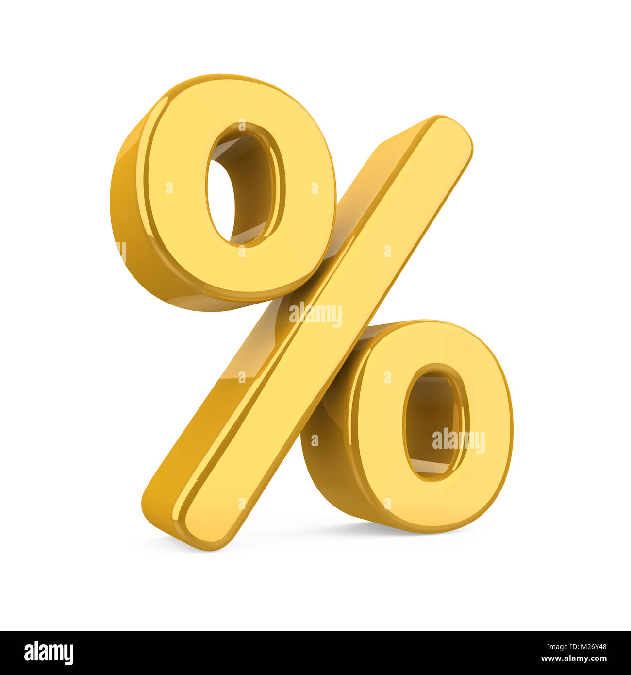 Il Simbolo Percentuale Isolato Foto Stock Alamy
