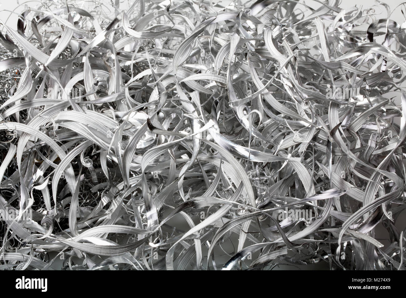 Trucioli di alluminio Foto Stock