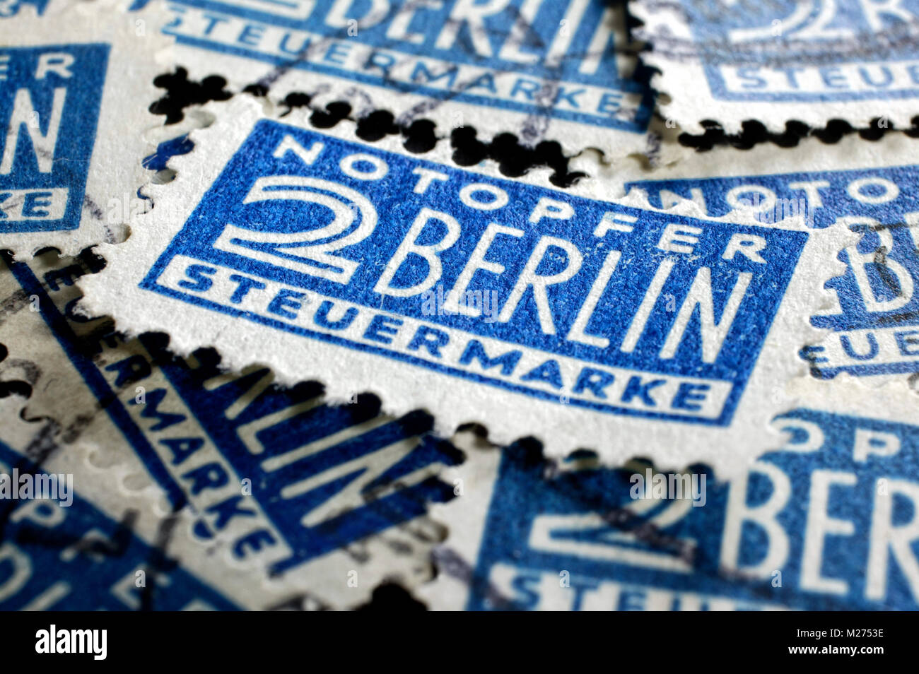 Francobolli storici, Notopfer Berlino, Germania Foto Stock