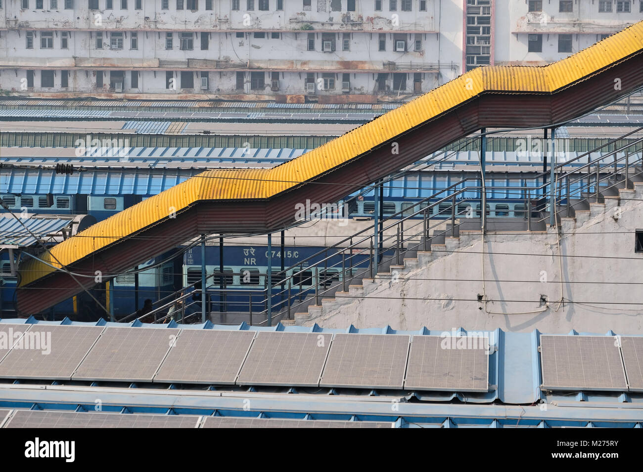 Stazione ferroviaria di New Delhi, Delhi, India Foto Stock