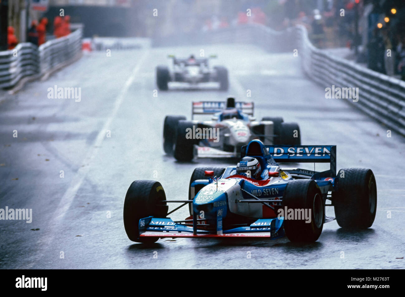 F1, Gerhard Berger, Benetton Renault, GP di Monaco 1997 Foto Stock
