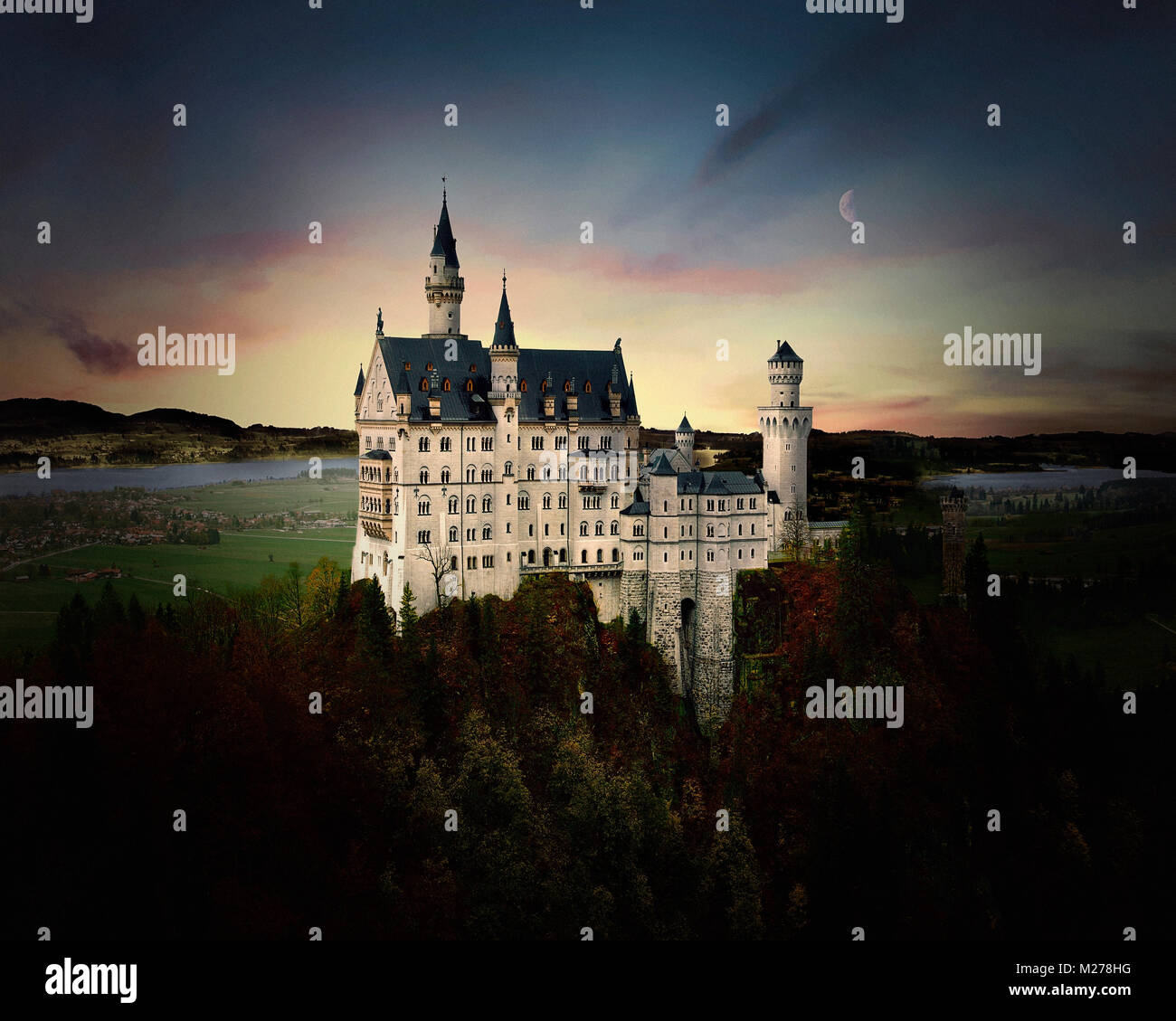 DE - Baviera: Il Castello di Neuschwanstein nr. Füssen Foto Stock