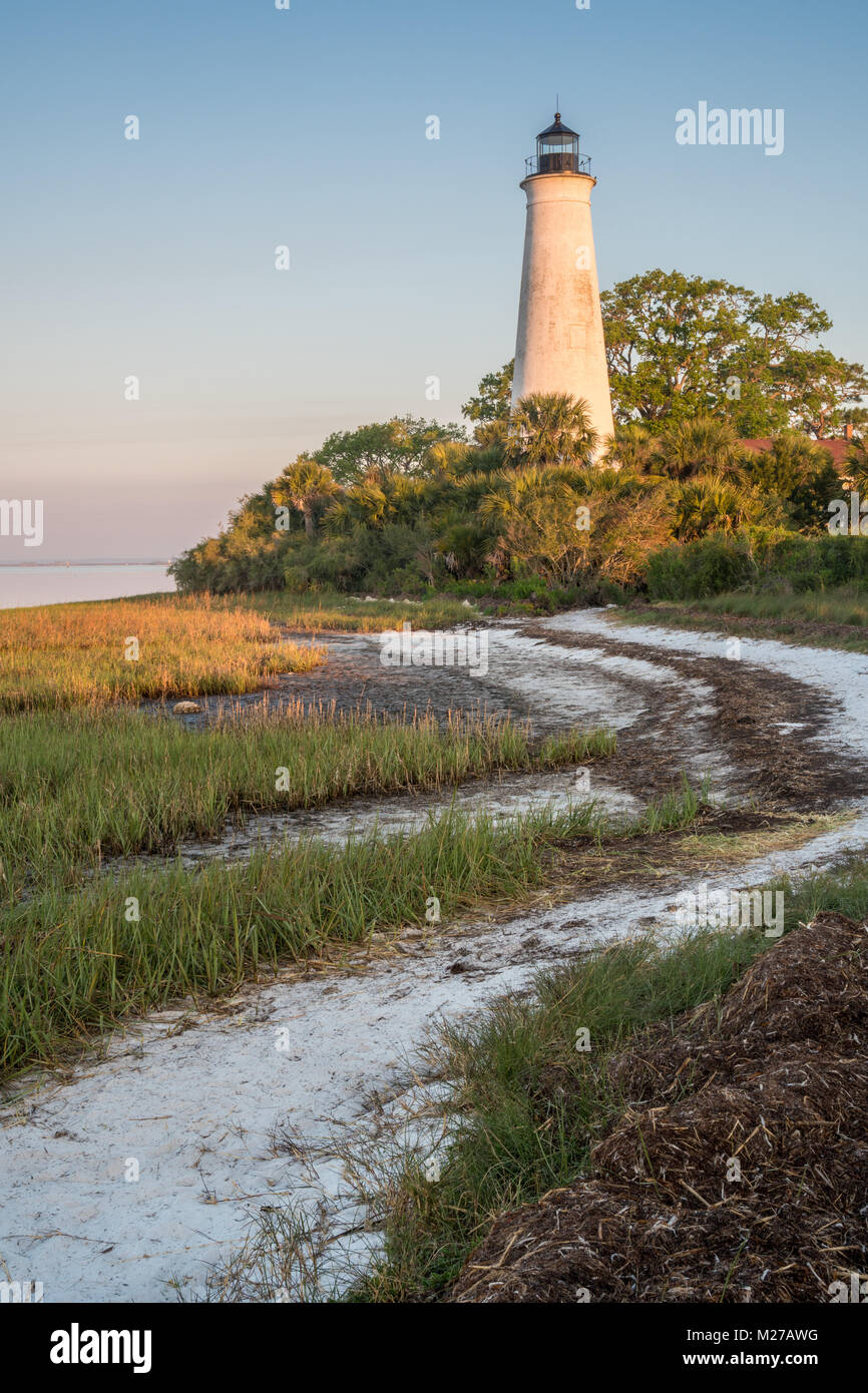 San Marco, Faro San segna Wildlife Refuge, Florida Foto Stock