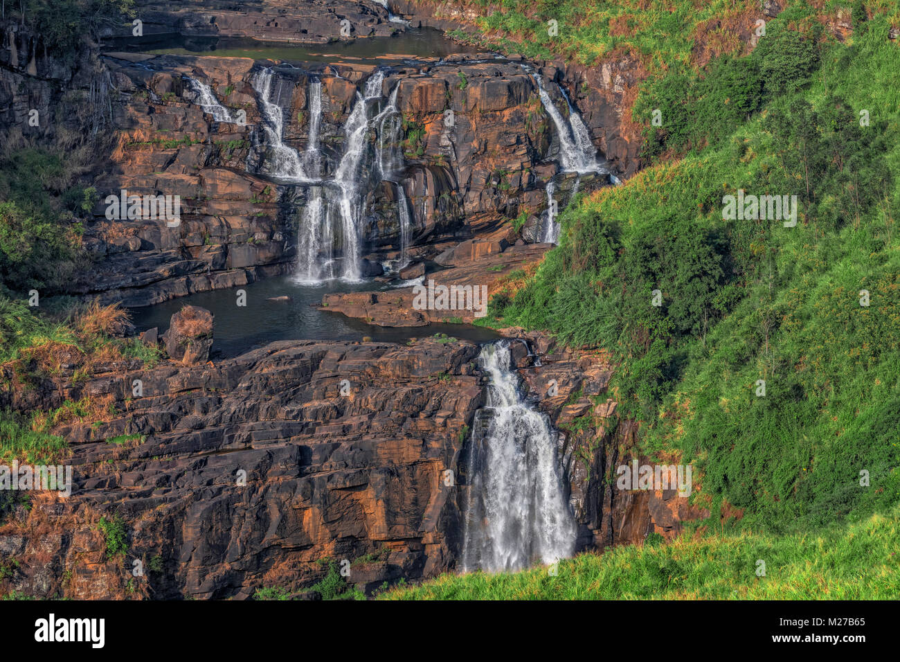 St Clair falls, Nuwara Eliya, Sri Lanka, Asia Foto Stock