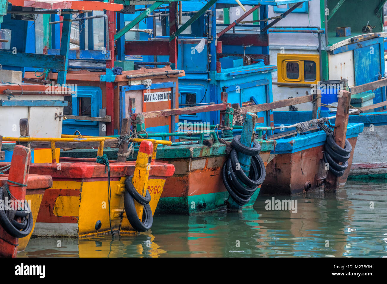 Mirissa, porto, Sri Lanka, Asia Foto Stock