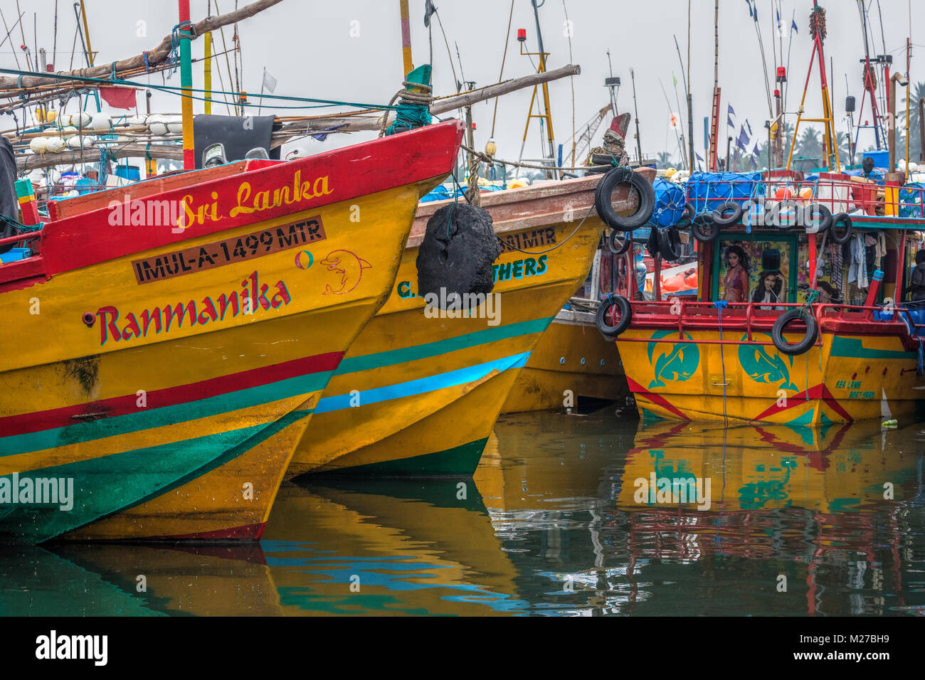 Mirissa, porto, Sri Lanka, Asia Foto Stock