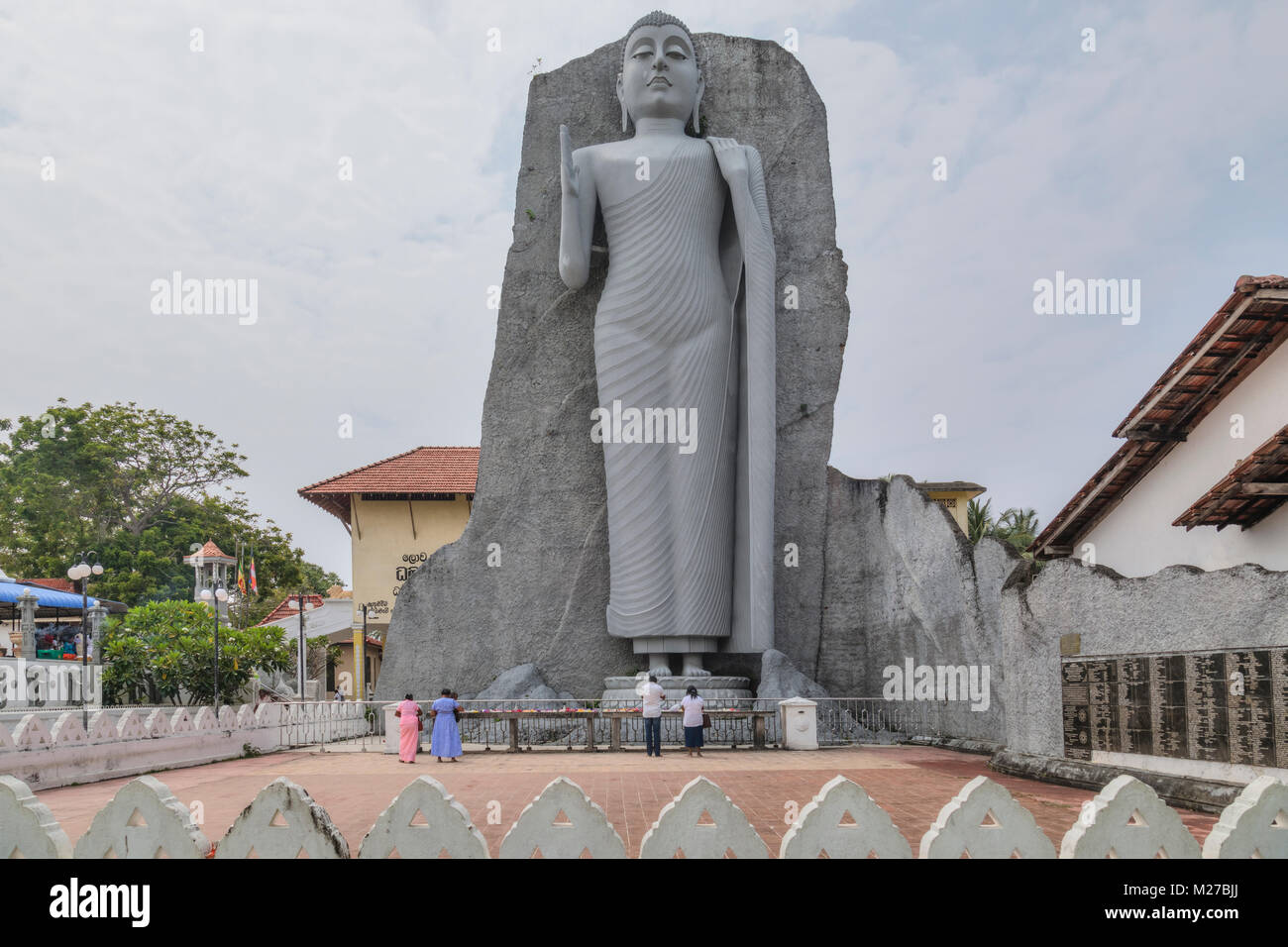 Tempio buddista, Uthpalawanna Sri Vishnu Devalaya, Dondra, Sri Lanka, Asia Foto Stock