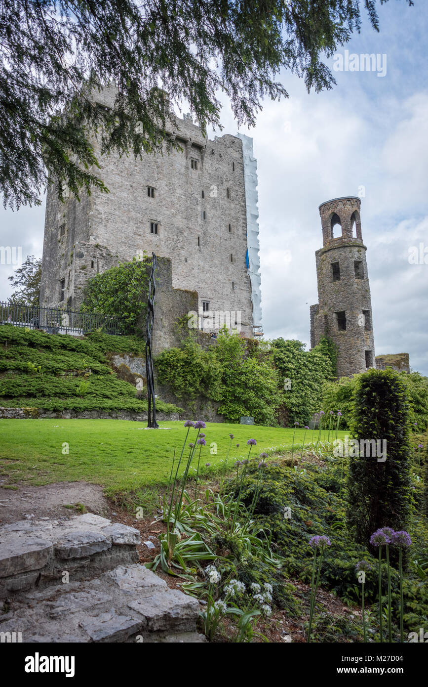 Blarney Castle e giardini, nella contea di Cork, Irlanda Foto Stock