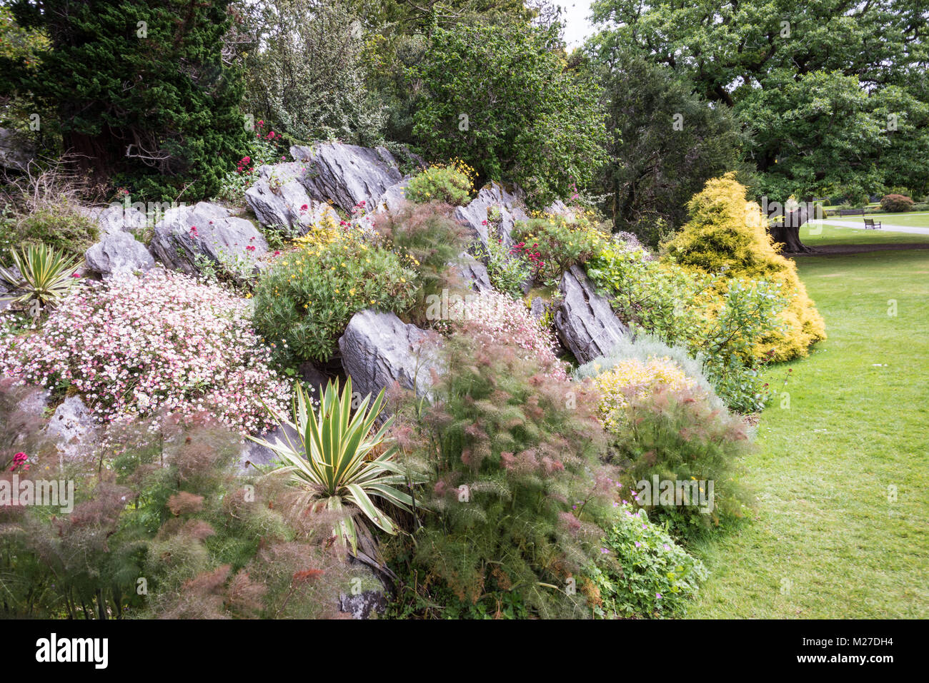 I giardini di Muckross, Ring of Kerry, Irlanda Foto Stock