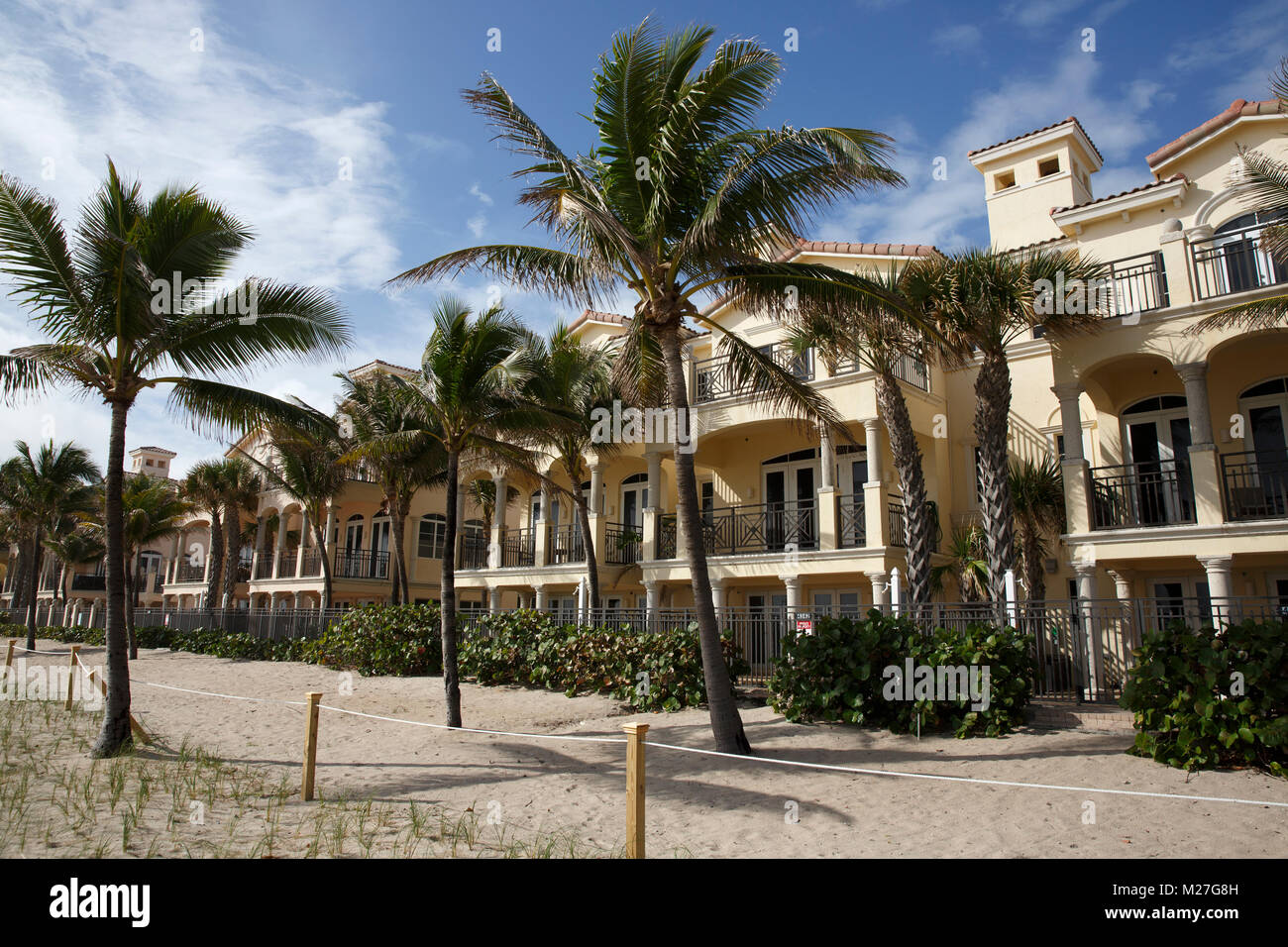 Beach Ocean front condos, Fort Lauderdale vicino al mare, Florida Foto Stock