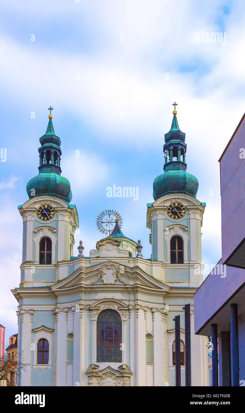 Chiesa di Maria Maddalena a Karlovy Vary Repubblica Ceca Foto Stock