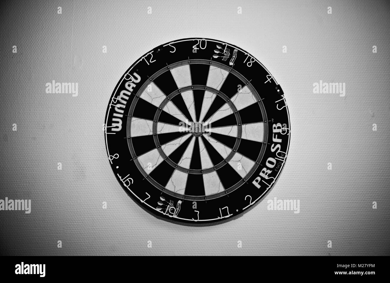 Dartboard. Danimarca 2010. Foto Stock