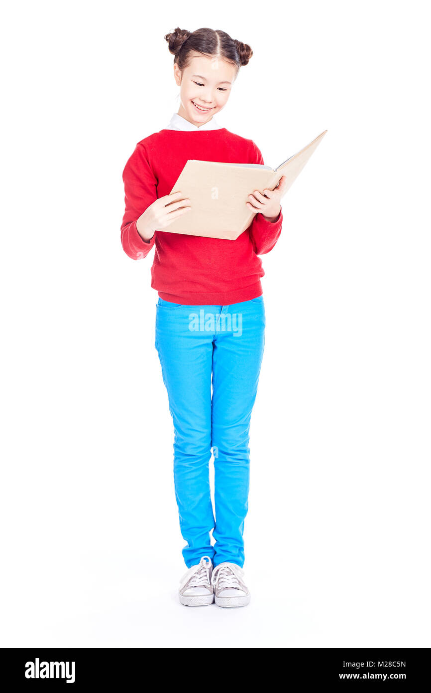 Ragazza asiatica studiare Foto Stock