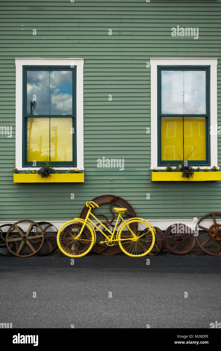 Vintage stile di vita ispirato marketplace Burlington VT Foto Stock