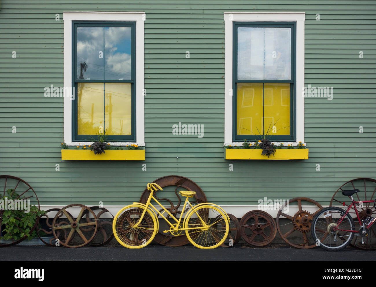 Vintage stile di vita ispirato marketplace Burlington VT Foto Stock