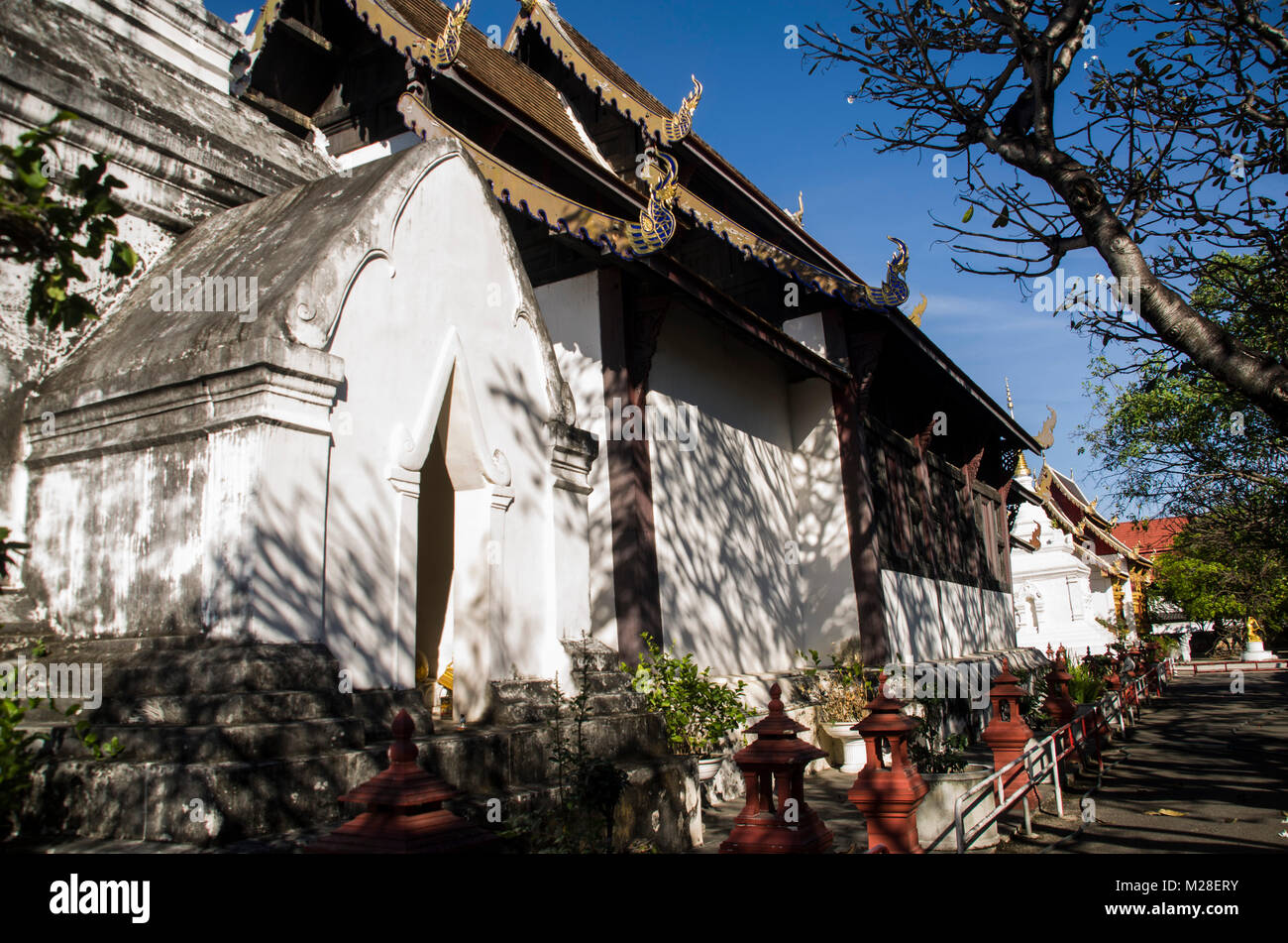 Wat Prasart Chiangmai Thailandia,vecchio tempio a Chiangmai Thailandia Foto Stock