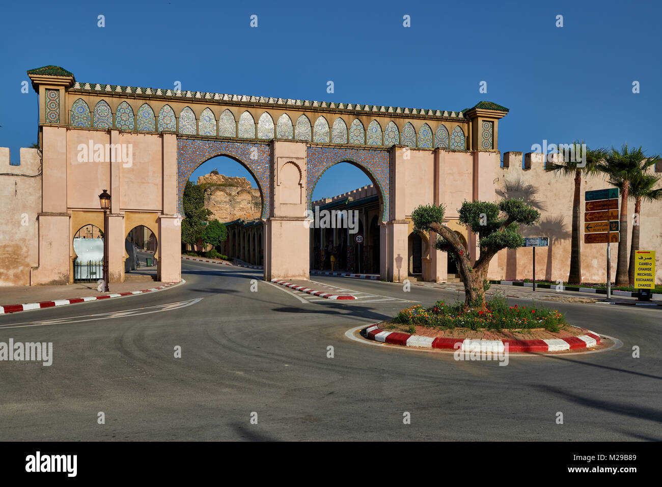 Bab Moulay Ismail, Meknes, Marocco, Africa Foto Stock