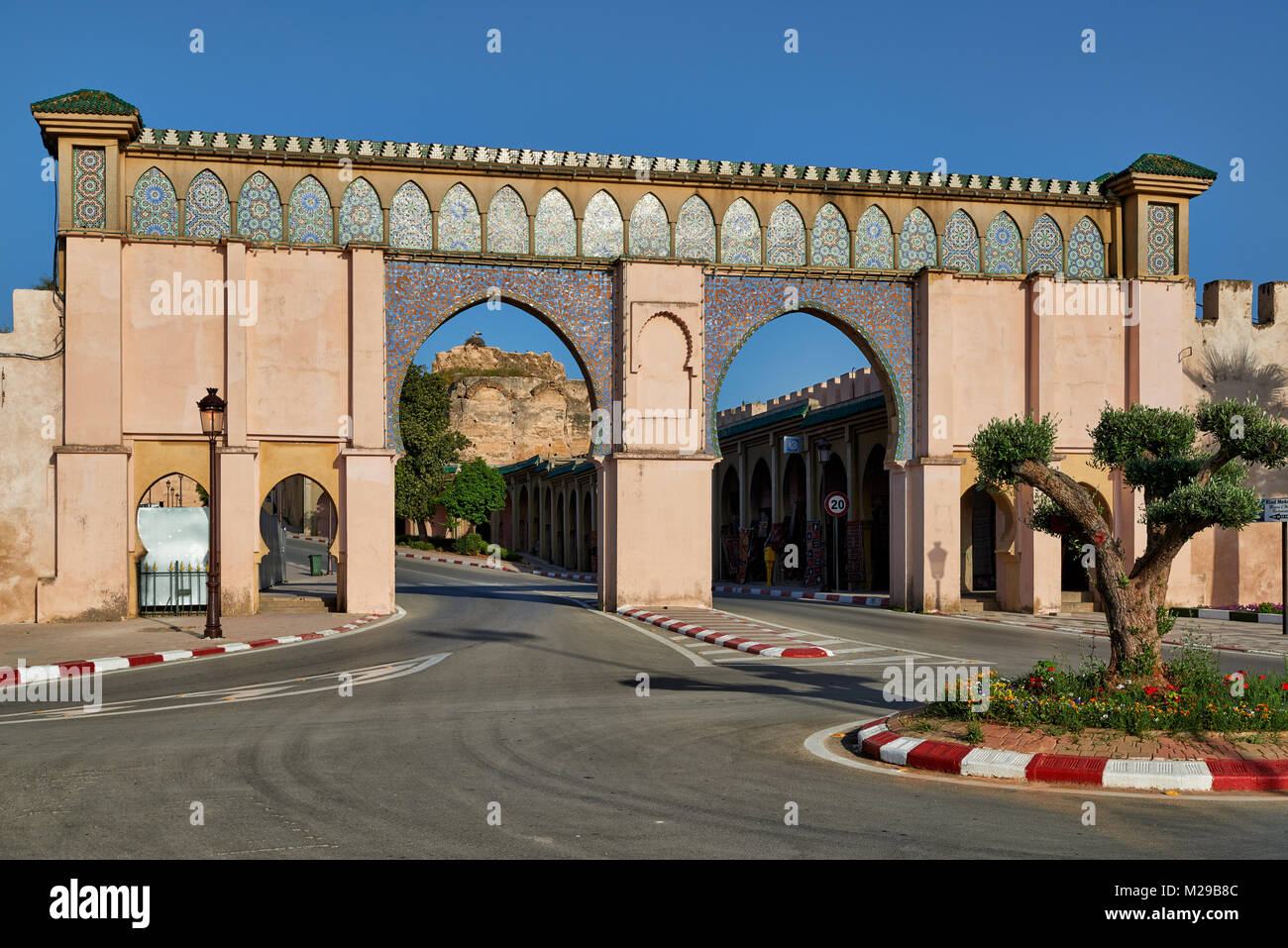 Bab Moulay Ismail, Meknes, Marocco, Africa Foto Stock