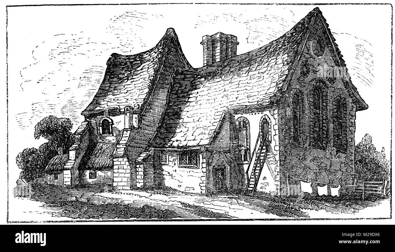 Swingfield Preceptory (o St John's Commenda, Swingfield) era un priorato a circa 5 miglia a nord di Folkestone, Kent sulla costa sud dell'Inghilterra. È stato preso in consegna dai Cavalieri Ospitalieri nel 1180 dopo le sorelle dello stesso ordine sono stati spostati a Buckland Priory. Esso è stato soppresso durante la dissoluzione dei monasteri nella metà del XVI secolo. Foto Stock