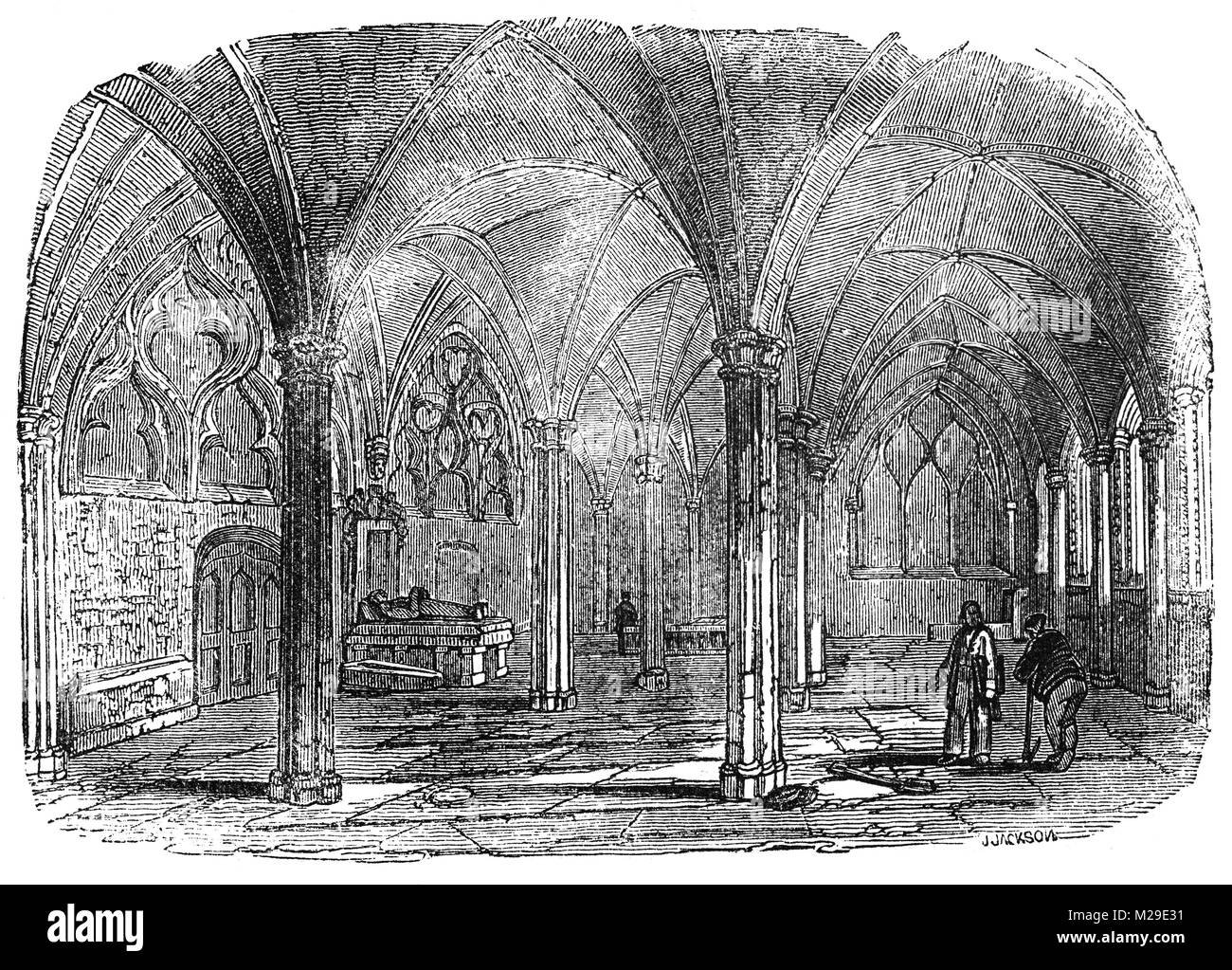 Cappella della Madonna nella St Mary Overies (ora denominati Southwark Cathedral) era la chiesa di un convento agostiniano, Southwark Priory, dedicata alla Vergine Maria tra 1106 e 1538. Il presente edificio gotico fu costruito tra il 1220 e il 1420 dopo la chiesa fu gravemente danneggiata nel grande incendio del 1212 e si trova sulla sponda meridionale del fiume Tamigi vicino al London Bridge, Londra Foto Stock