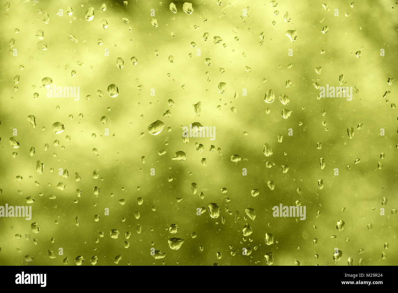 Gocce d'acqua sullo sfondo di una finestra Foto Stock