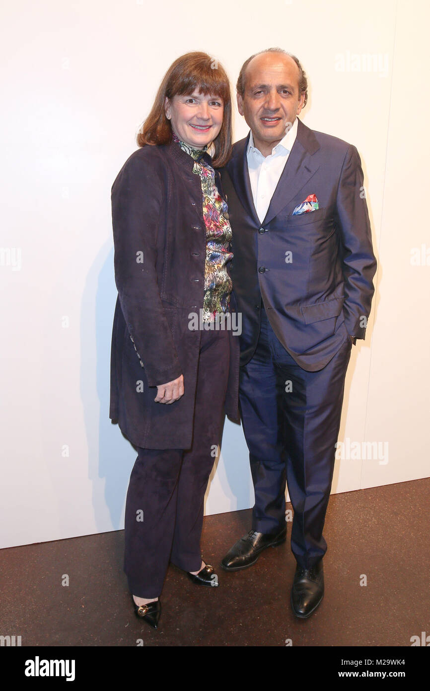 Hadi Teherani und Linda Struengmann; Wunderkind Evento in der Bank, Amburgo, 05.05.2015 Foto Stock