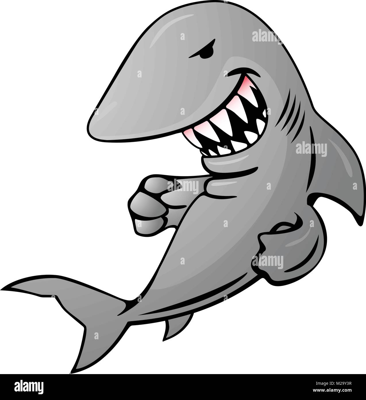 Cartoon Shark illustrazione vettoriale Cartoon Shark illustrazione vettoriale Illustrazione Vettoriale