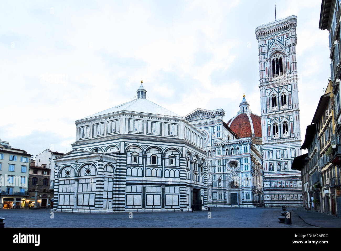 Panorama di Santa Maria del Fiore a Firenze. L'Italia. Foto Stock