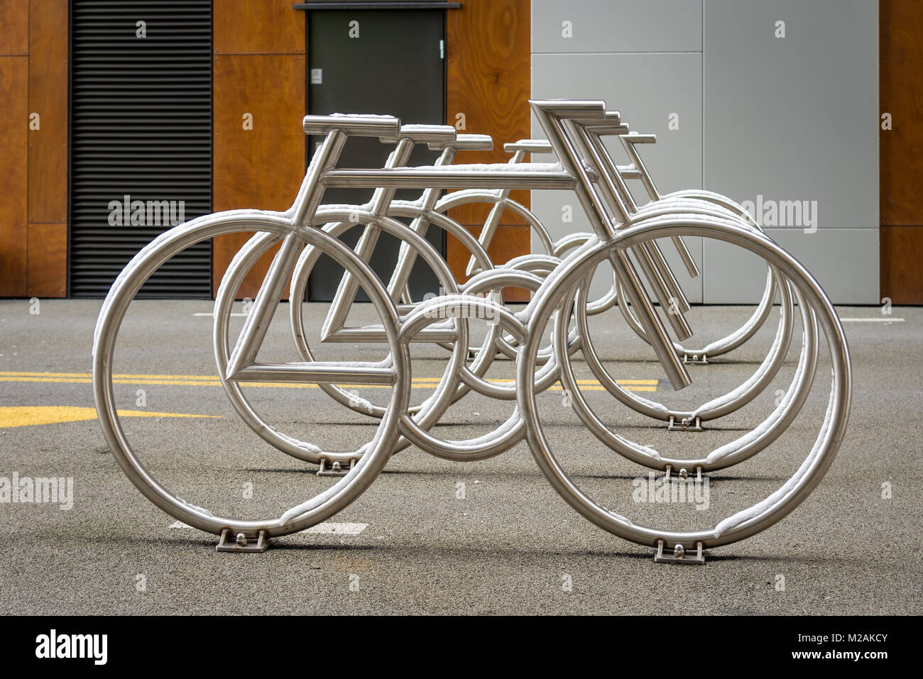 Progetto di codice a barre, Oslo, Norvegia Foto Stock