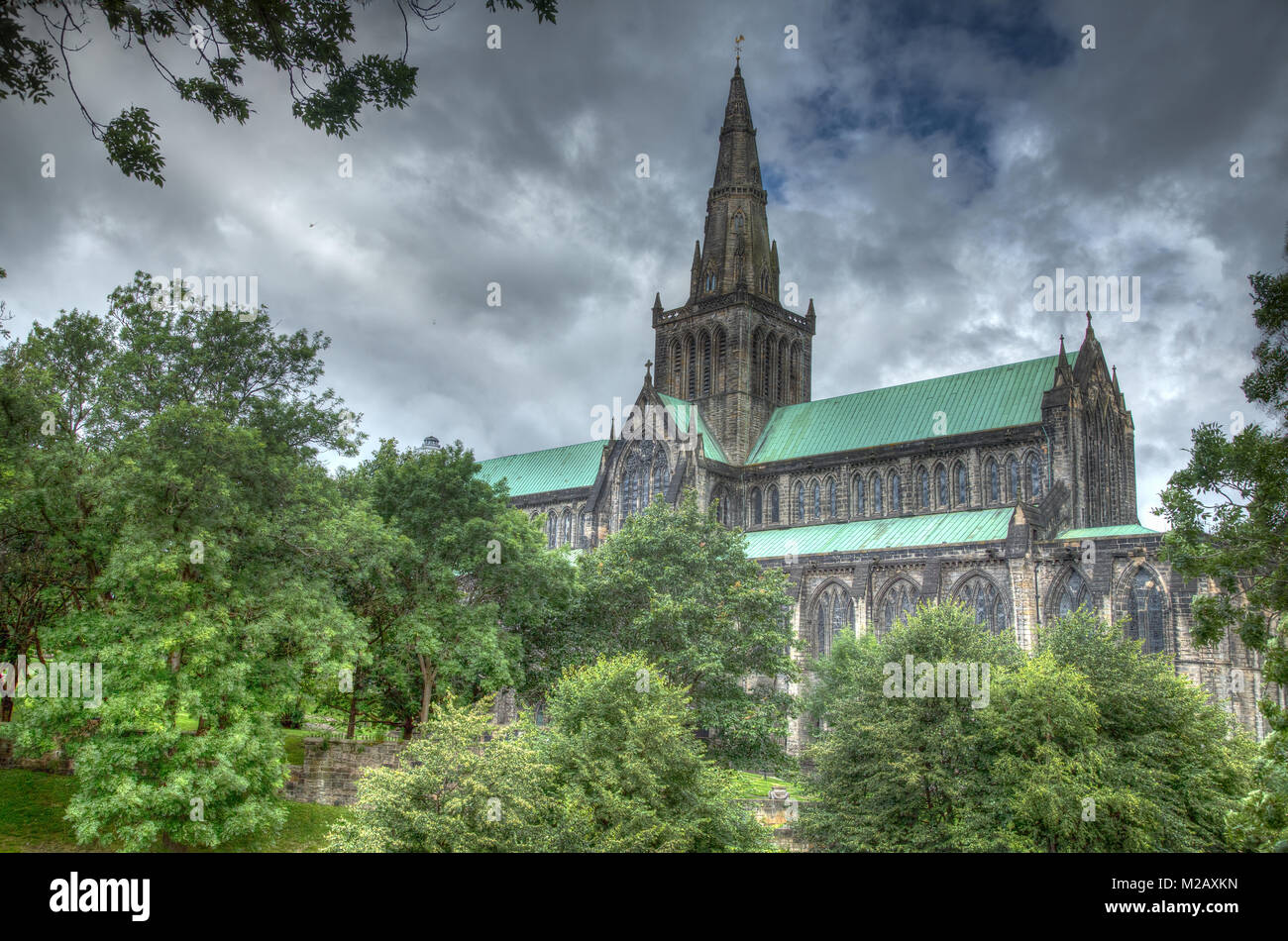 La cattedrale di Glasgow Foto Stock