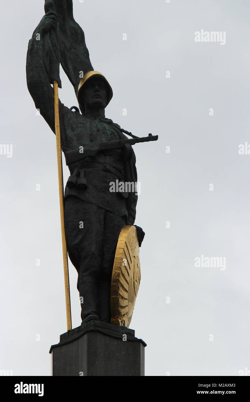 Una guerra sovietica memorial a Vienna (Austria). Foto Stock