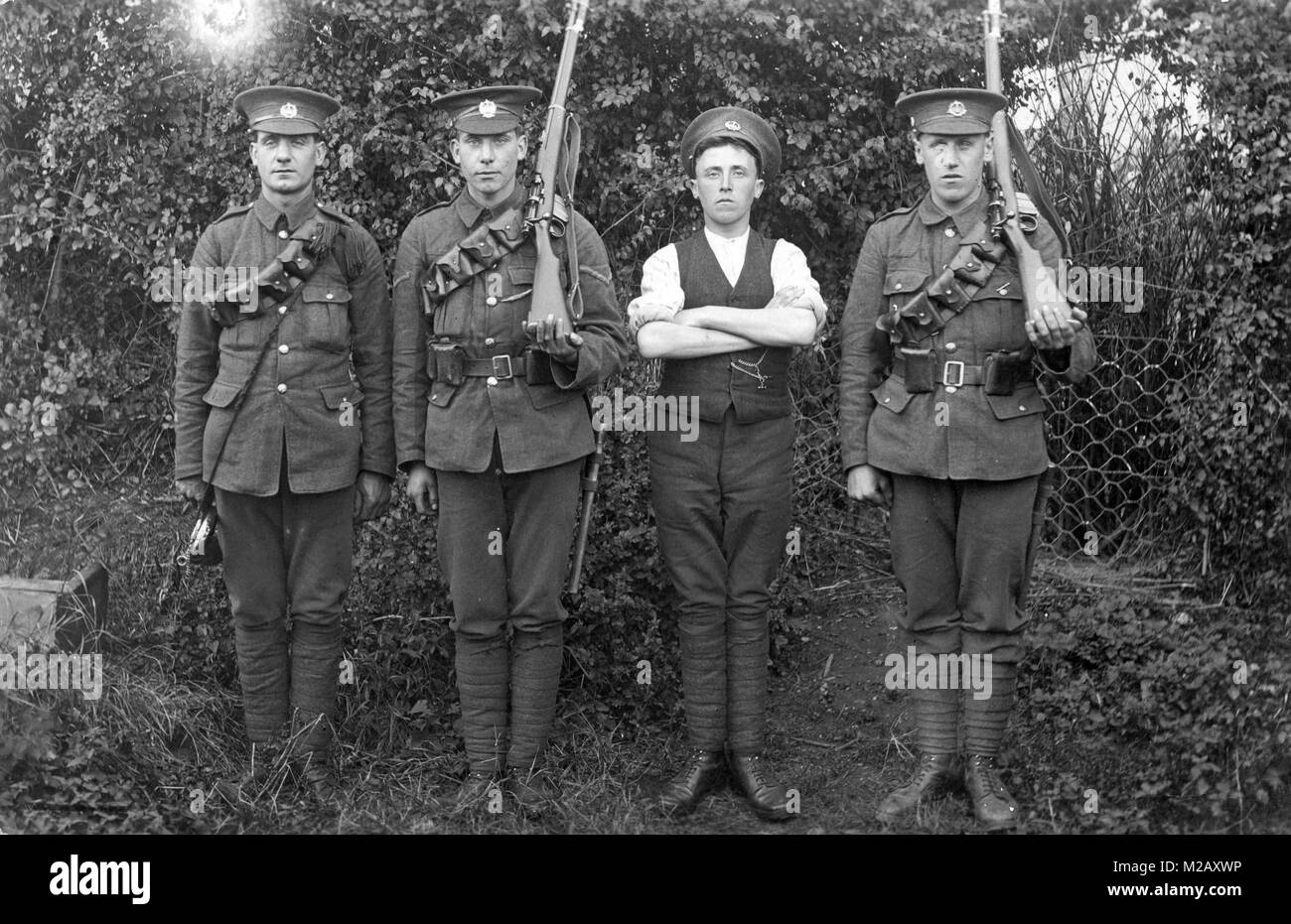 Soldato britannico Grande Guerra WW1 Foto Stock