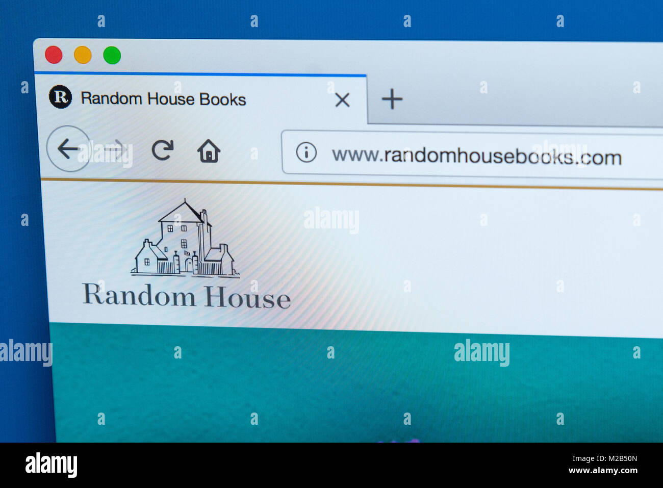 LONDON, Regno Unito - 8 gennaio 2018: la homepage del sito ufficiale di Random House - American Publishing Company, il 8 gennaio 2018. Foto Stock