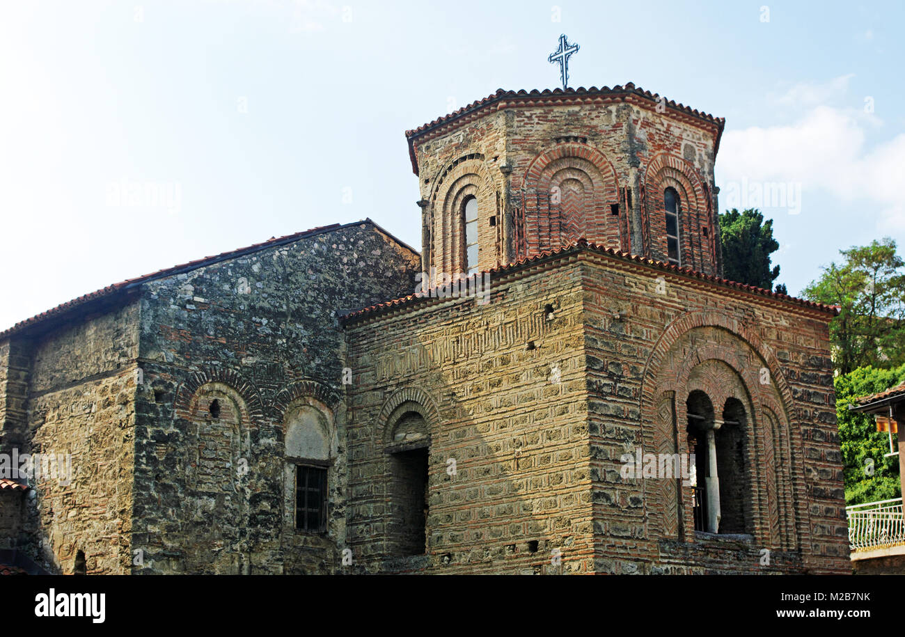 La Cattedrale di Santa Sofia, (Sveta Sofia Chiesa) Torre, Ohrid Macedonia Foto Stock