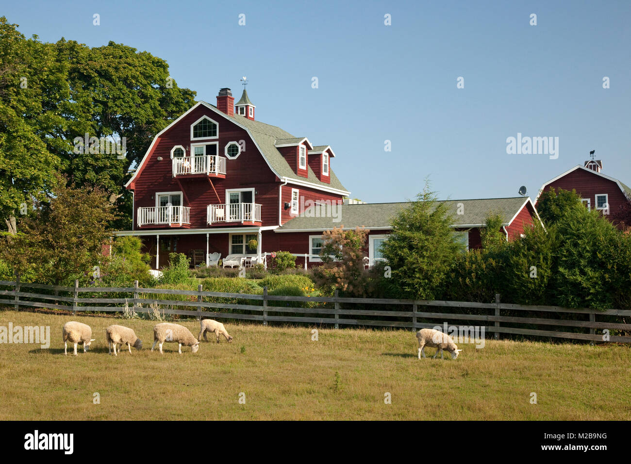 Ovini e Barn convertito,Chanticleer Inn,Door County,Wisconsin Foto Stock