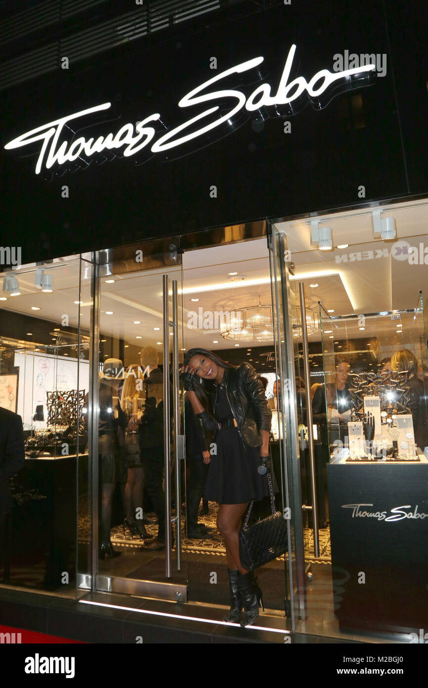 Marie Amiere, Grand Shop apertura Flagship Store Thomas Sabo am Neuen parete, Amburgo, 24.09.2015 Foto Stock