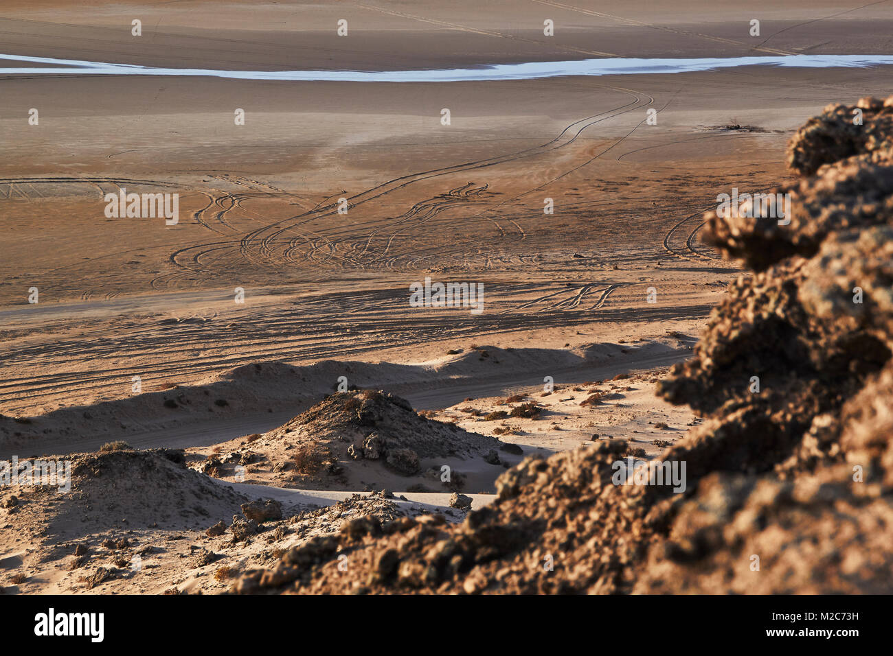 Acqua nel deserto Foto Stock