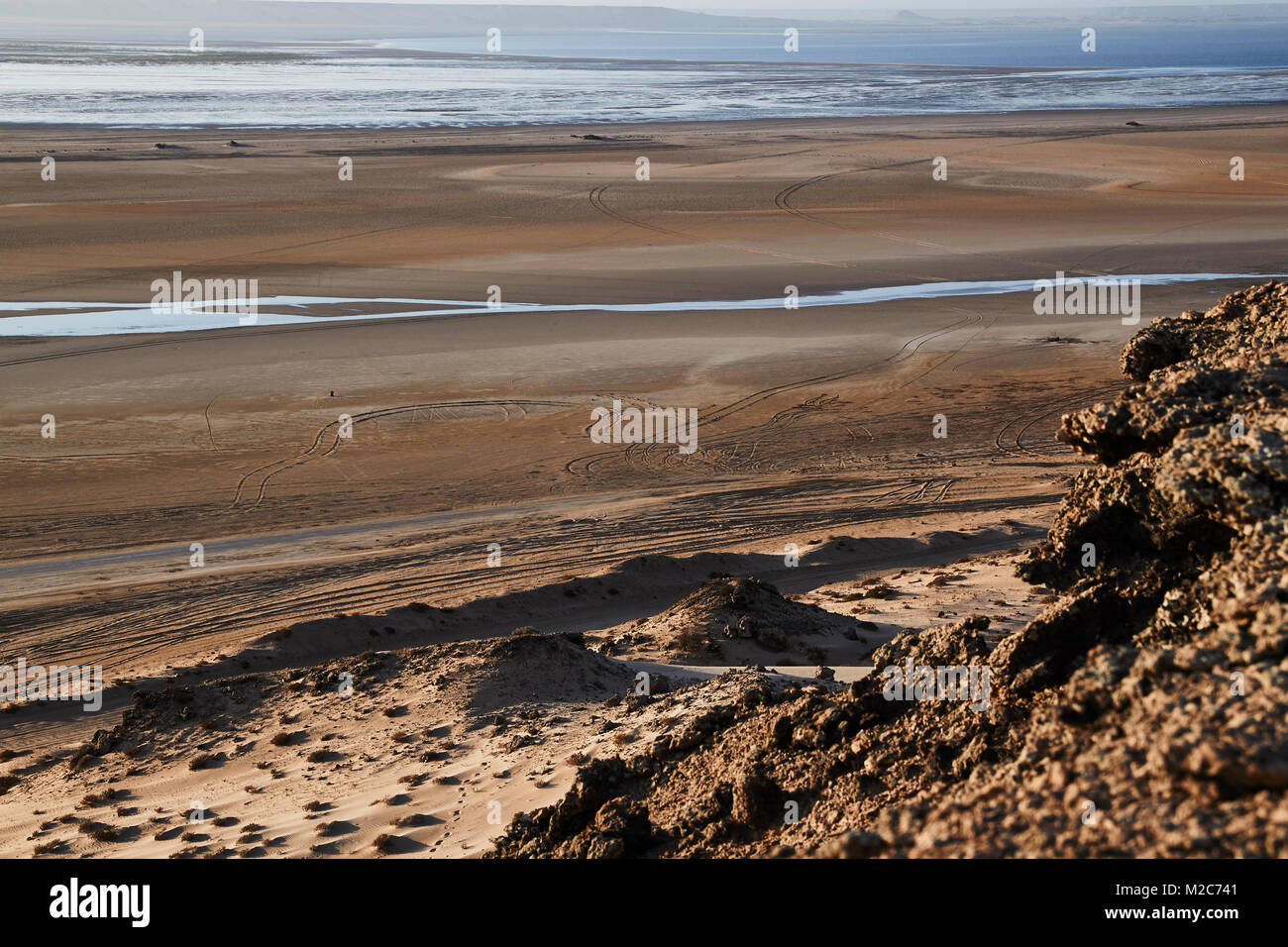 Acqua nel deserto Foto Stock