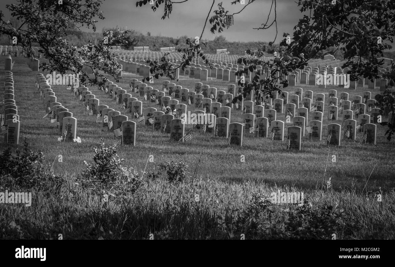Abraham Lincoln nazionale cimitero dei veterani ,Chicago Illinois Foto Stock