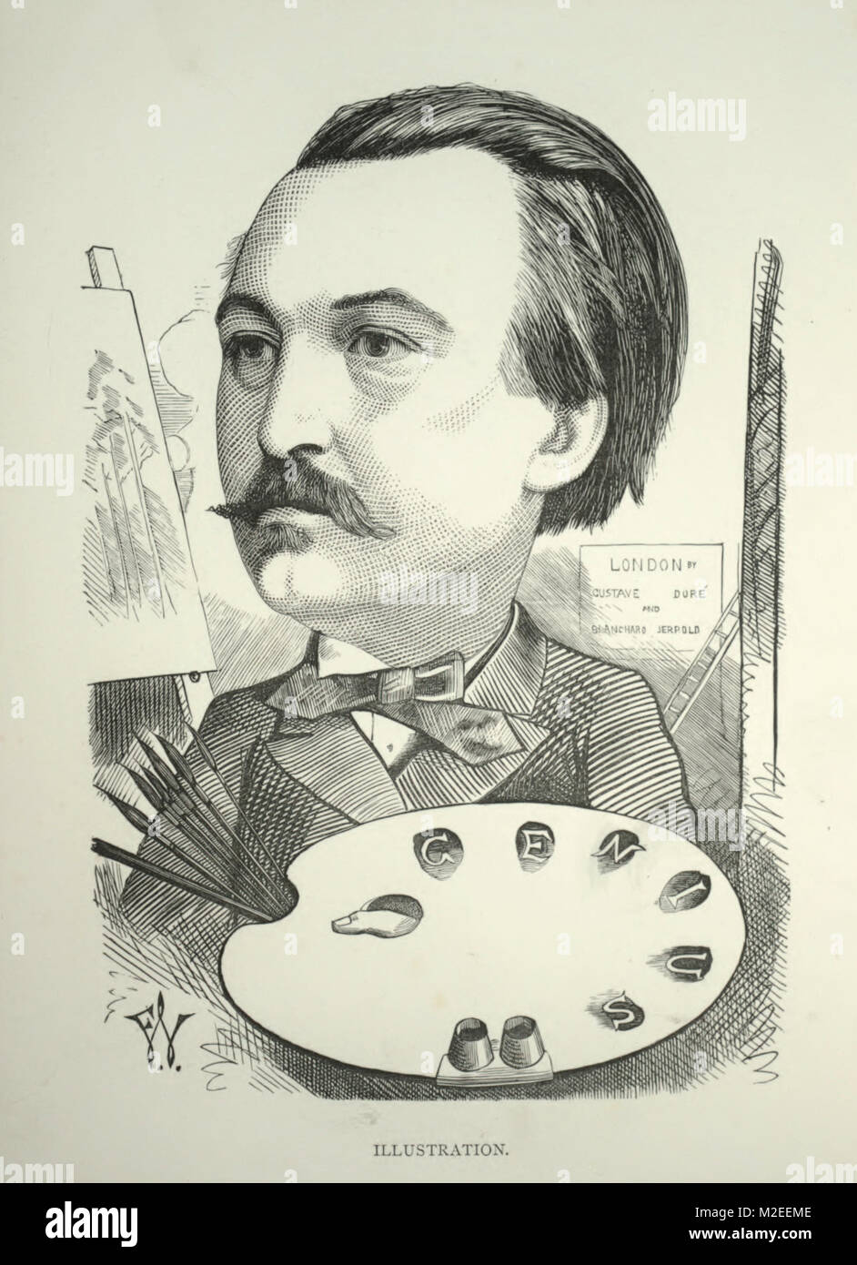 La caricatura di Gustav Dore Foto Stock