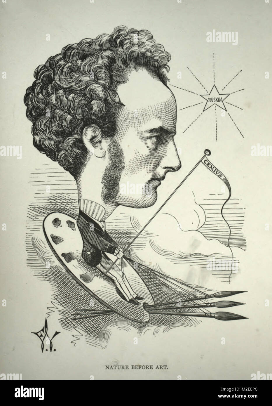 La caricatura di John Everett Millais Foto Stock