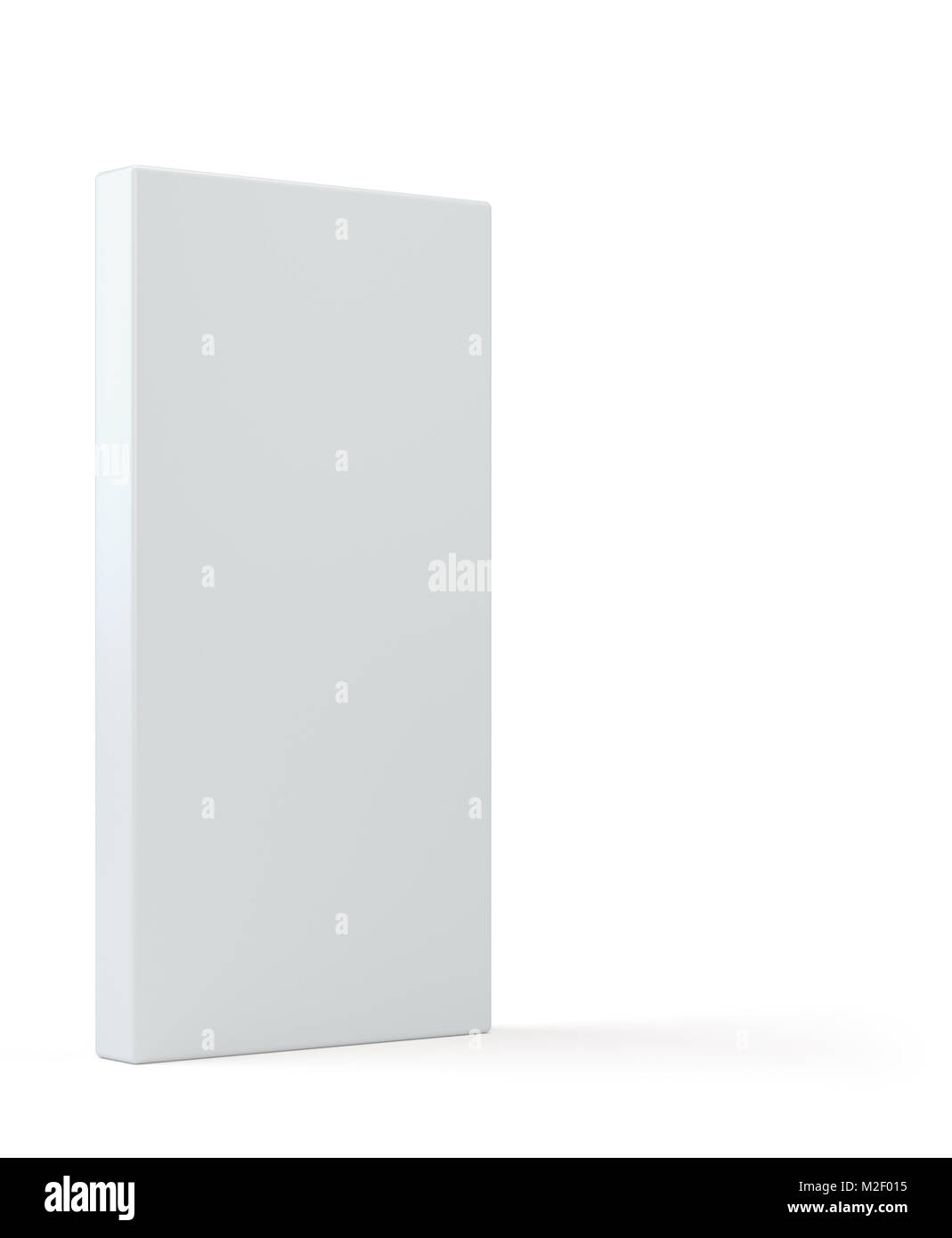 Vuoto bianco prodotto pacchetto carta da imballo scatola di cartone. 3d'illustrazione. Foto Stock