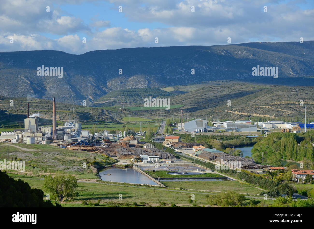 Dintorni della antica città spagnola Zangoza in Navarra Foto Stock