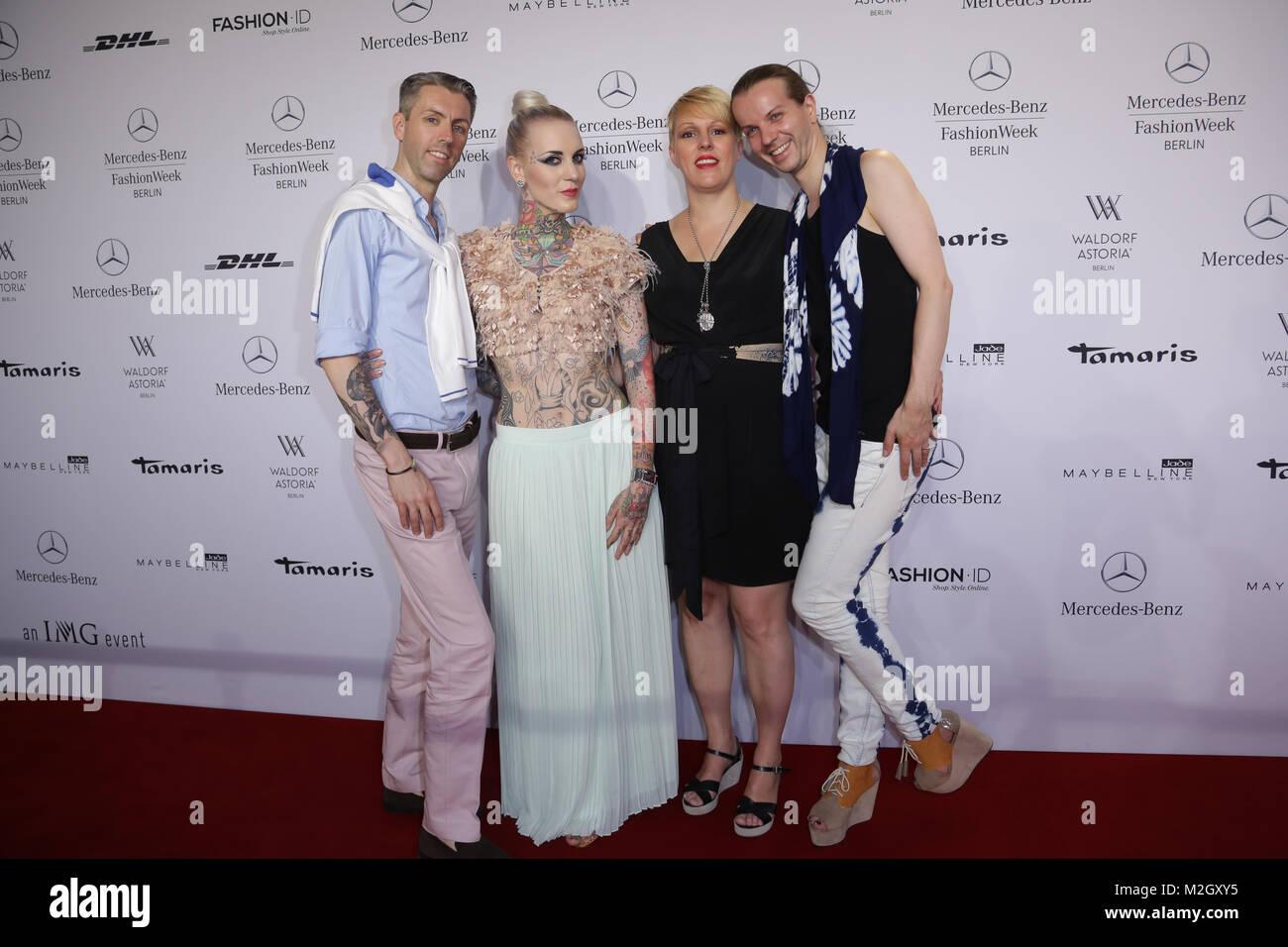 Mercedes Benz Zelt zur Fashionweek Berlino 2013 Foto Stock