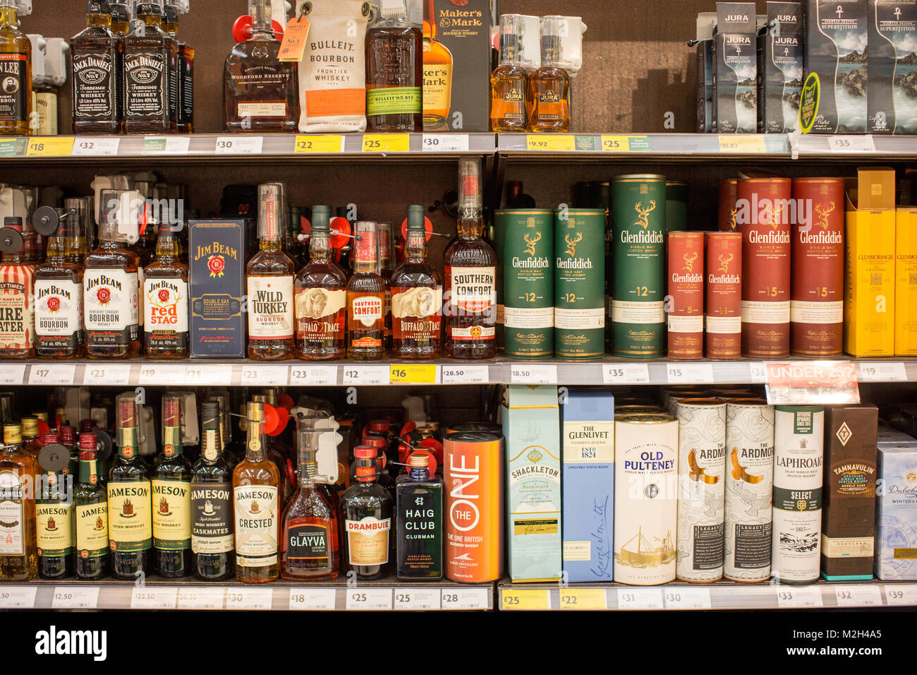 In vendita in un supermercato Foto Stock